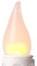 Plow & Hearth Set of 4 AA Battery Operated Window LED Candle Lamps | Auto Timer | Long Lasting Bulbs Never Need Replacing | Holiday Lights | Antique Gold Base | 9 1/2 H