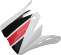 Z1R, Z1R Child Rise Visor Kit - Evac - Gloss White/Black/Red (Part No. 0132-1407)