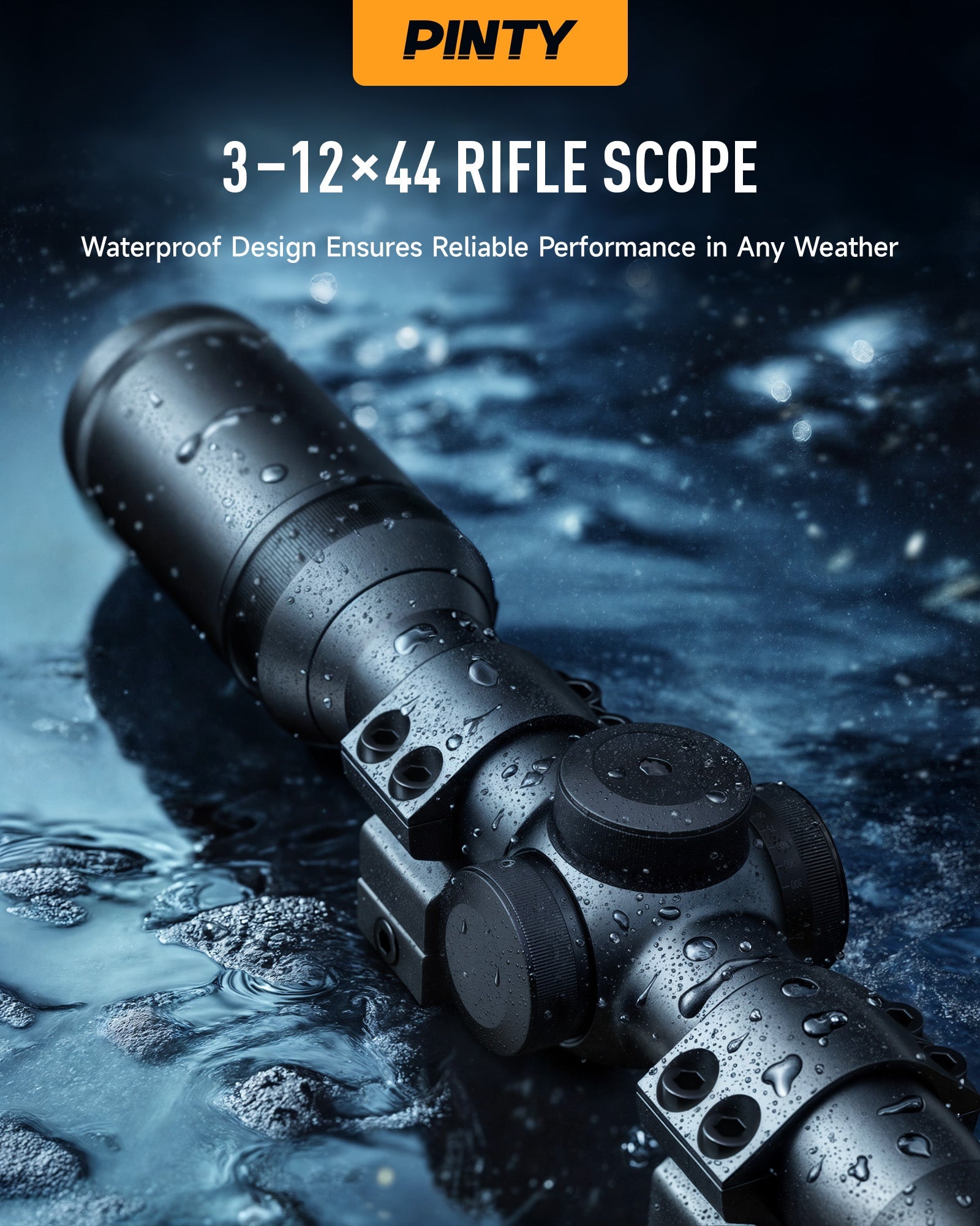 3-12x44 Rifle SFP Optical Scope with R-02 Crosshair Reticle