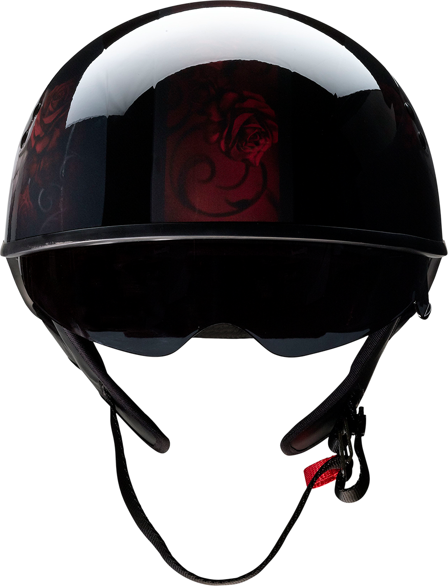 Z1R, Z1R Vagrant Helmet - Red Catrina with Black/Red Finish, Medium (Part Number 0103-1315)