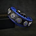 "Bijou" collar black & blue