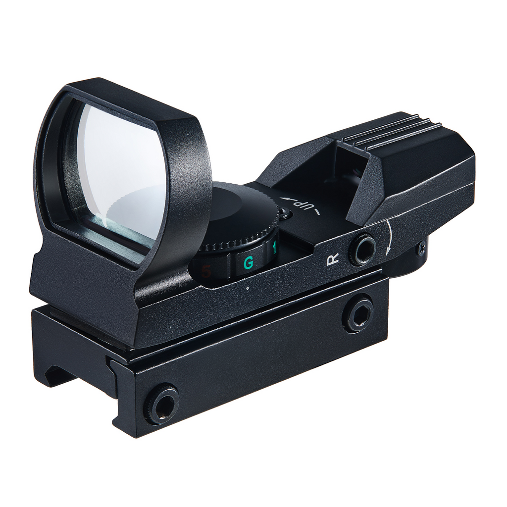 Pinty 4-in-1 Hand Gesture Reticle Red/Green/Blue Dot Sight, 1X24X34 Reflex Sight with 21mm Rail