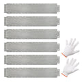 6-Pack 20 FT Galvanized Metal Landscape Edging for Lawn Yard
