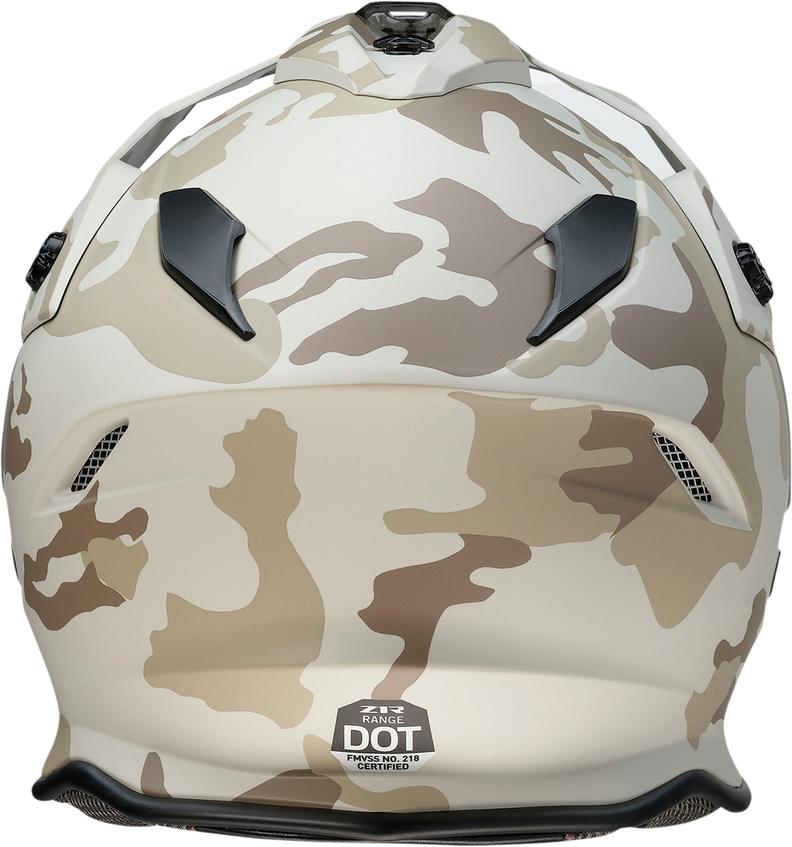 Z1R, Z1R Range Helmet - Camo Desert Medium with Polycarbonate Shield and Drop-Down Sun Visor