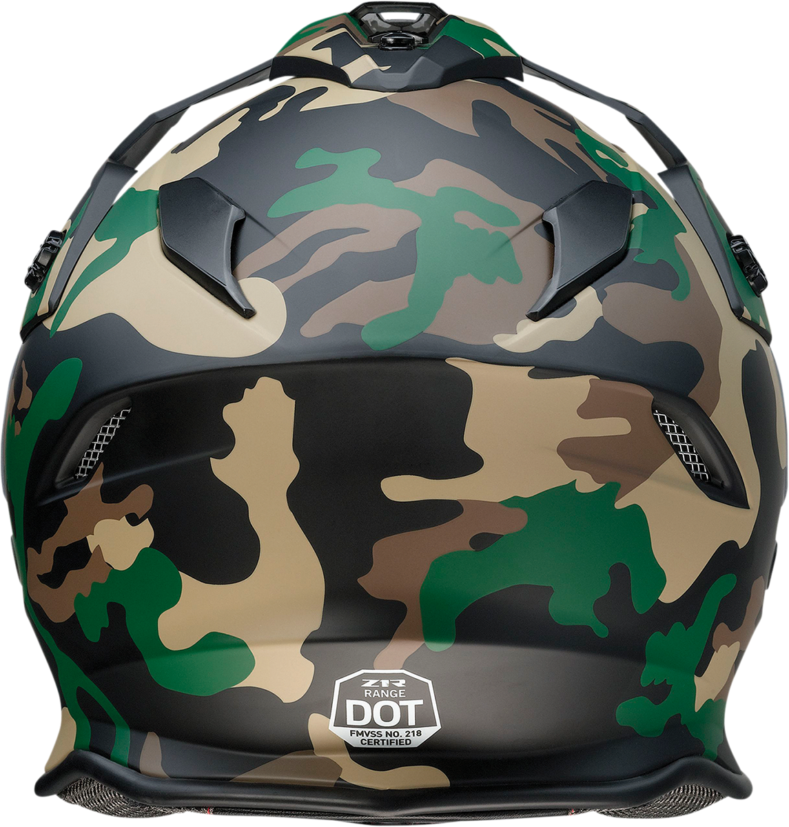 Z1R, Z1R Range Helmet - Camo Woodland XL with Polycarbonate Shields and Adjustable Visor