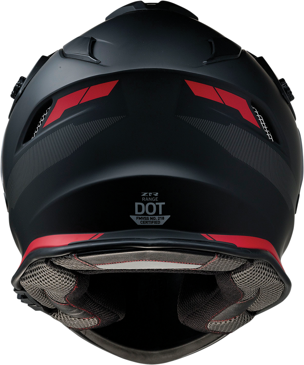 Z1R, Z1R Range Helmet - Uptake Black/Red - Large (Part No. 0140-0016)