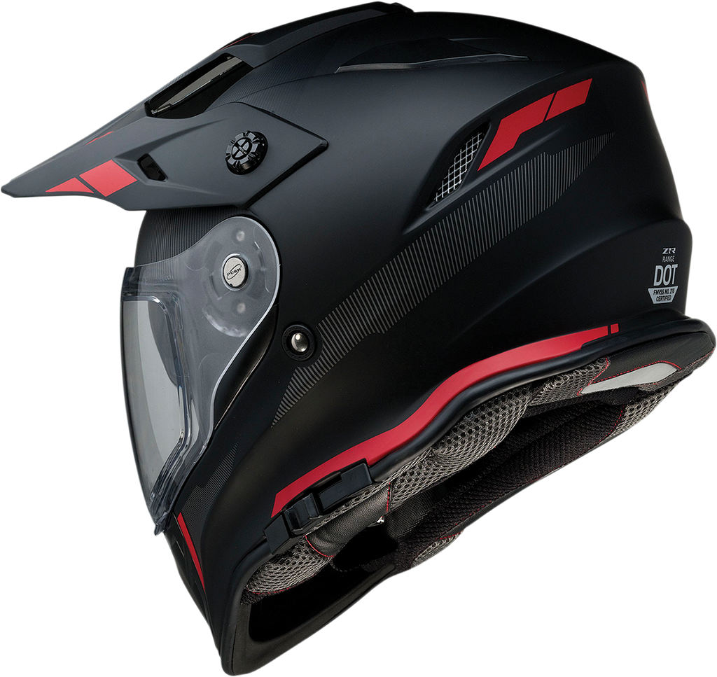 Z1R, Z1R Range Helmet - Uptake Black/Red - Large (Part No. 0140-0016)
