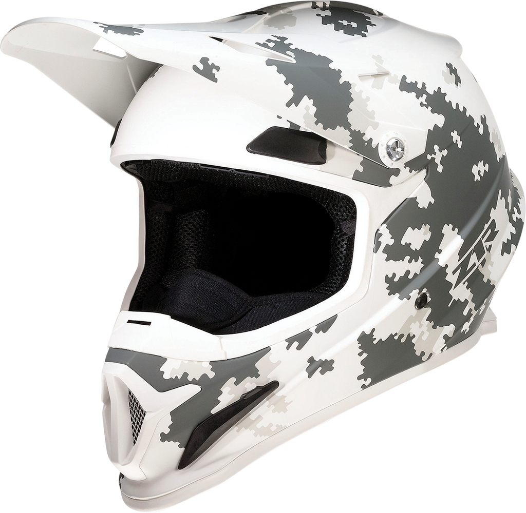 Z1R, Z1R Rise Snow Helmet – Digi Camo White/Gray, XL – Polycarbonate Shell with Open Flow Ventilation