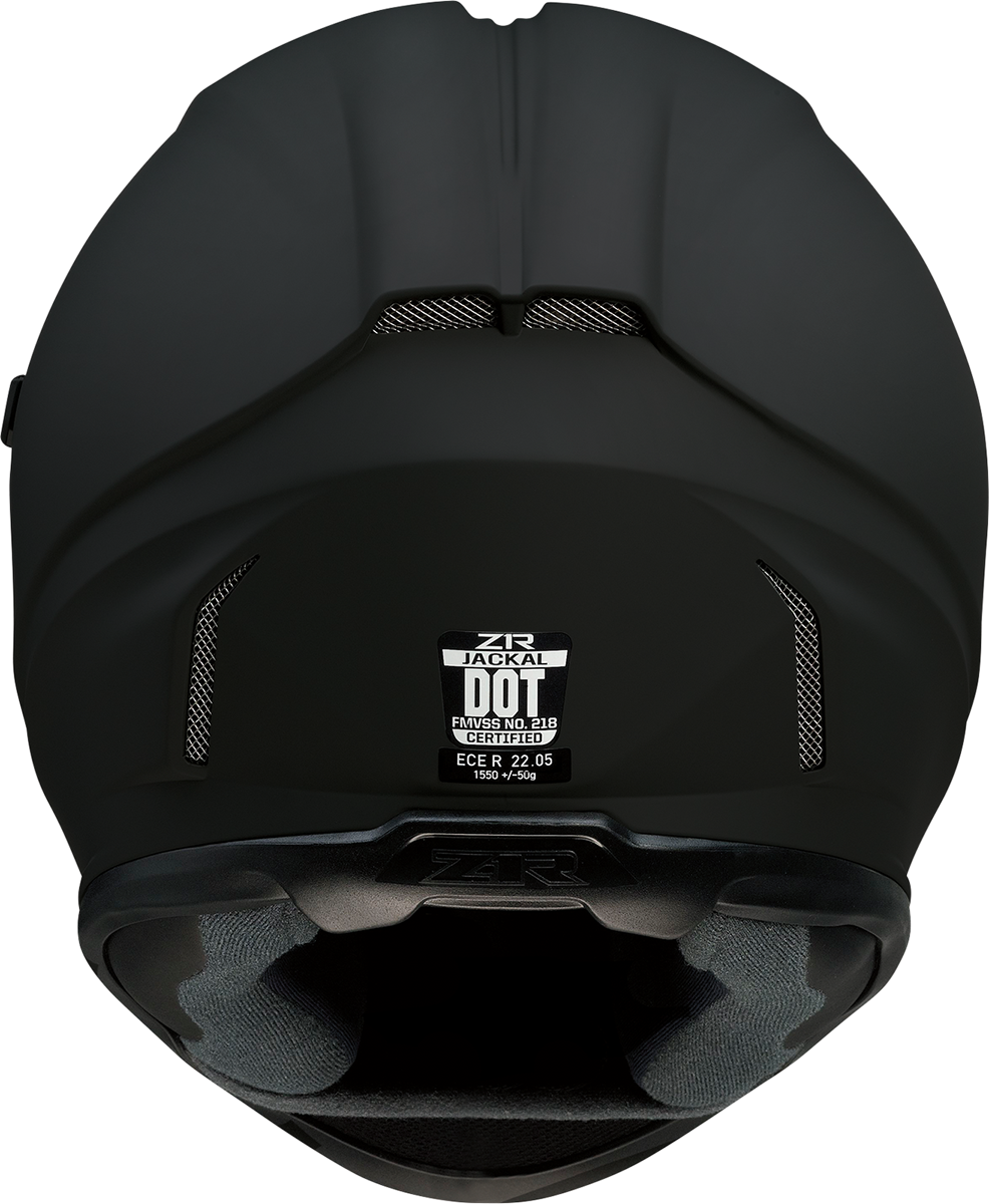Z1R, Z1R Jackal Helmet in Flat Black with Smoke Shield - XS (Part No. 0101-13992)