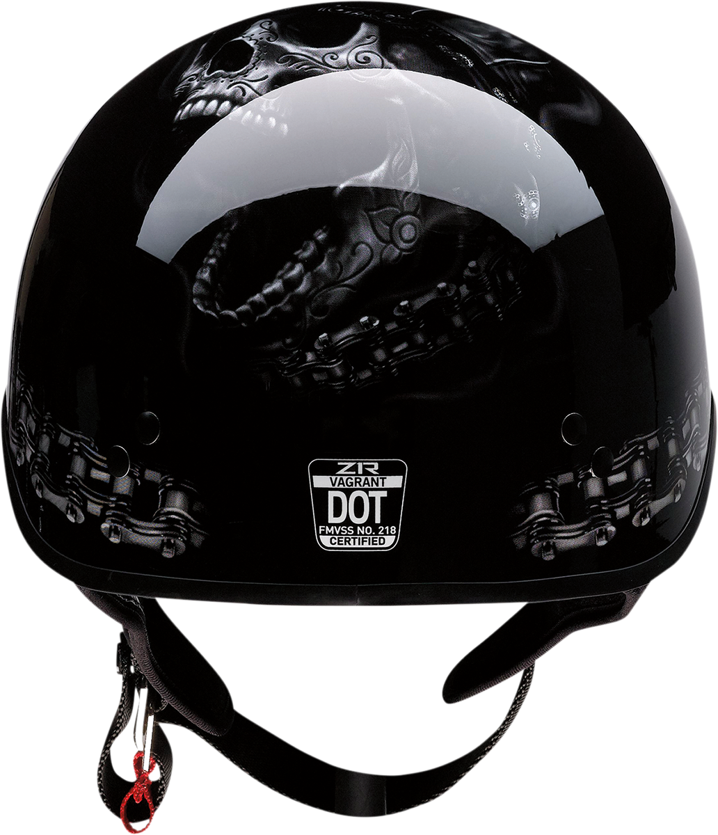 Z1R, Z1R Vagrant Helmet FTW in Black/Gray, Size XS - Model 0103-1318