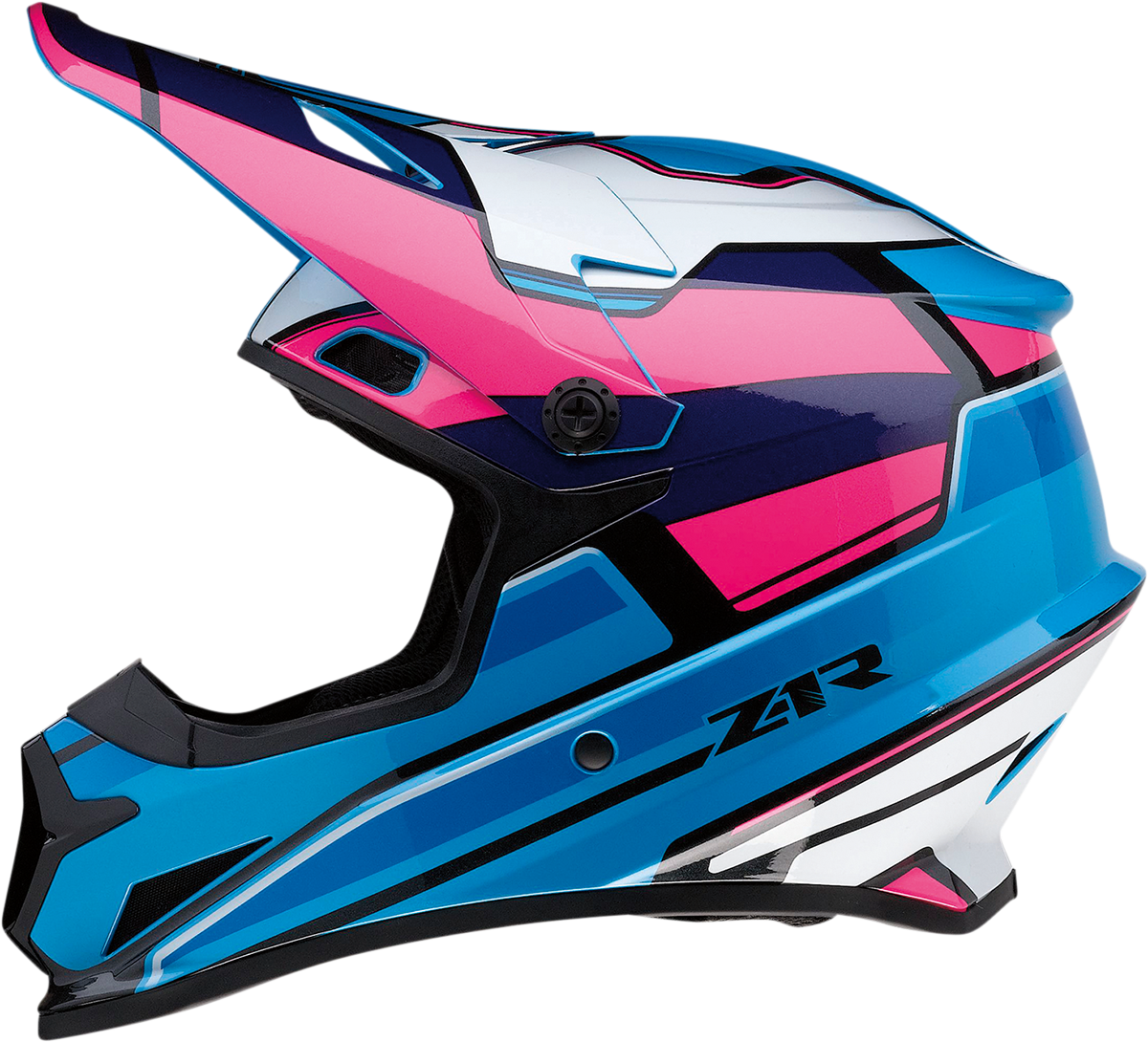 Z1R, Z1R Rise Motorcycle Helmet - Pink/Blue, 4XL | Part Number 0110-7191