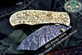 Custom Handmade Damascus Steel Folding Pocket Knife