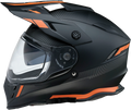 Z1R, Z1R Range Helmet Uptake Black/Orange 2XL – Versatile Motorcycle Helmet with Drop Down Sun Visor and Removable Lining
