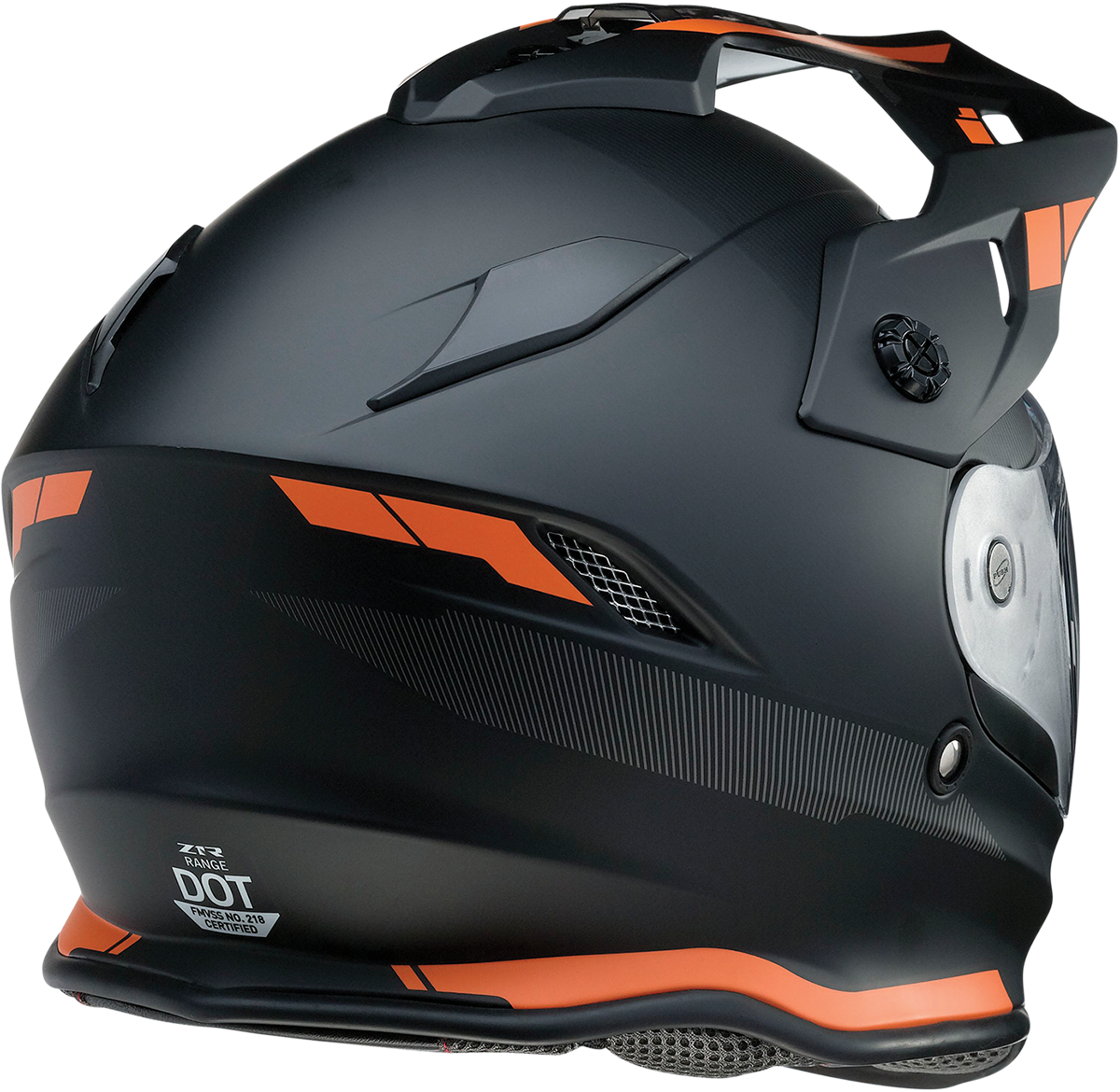 Z1R, Z1R Range Helmet - Uptake Black/Orange XS by Z1R – Versatile Motorcycle Helmet with Sun Visor and Removable Lining