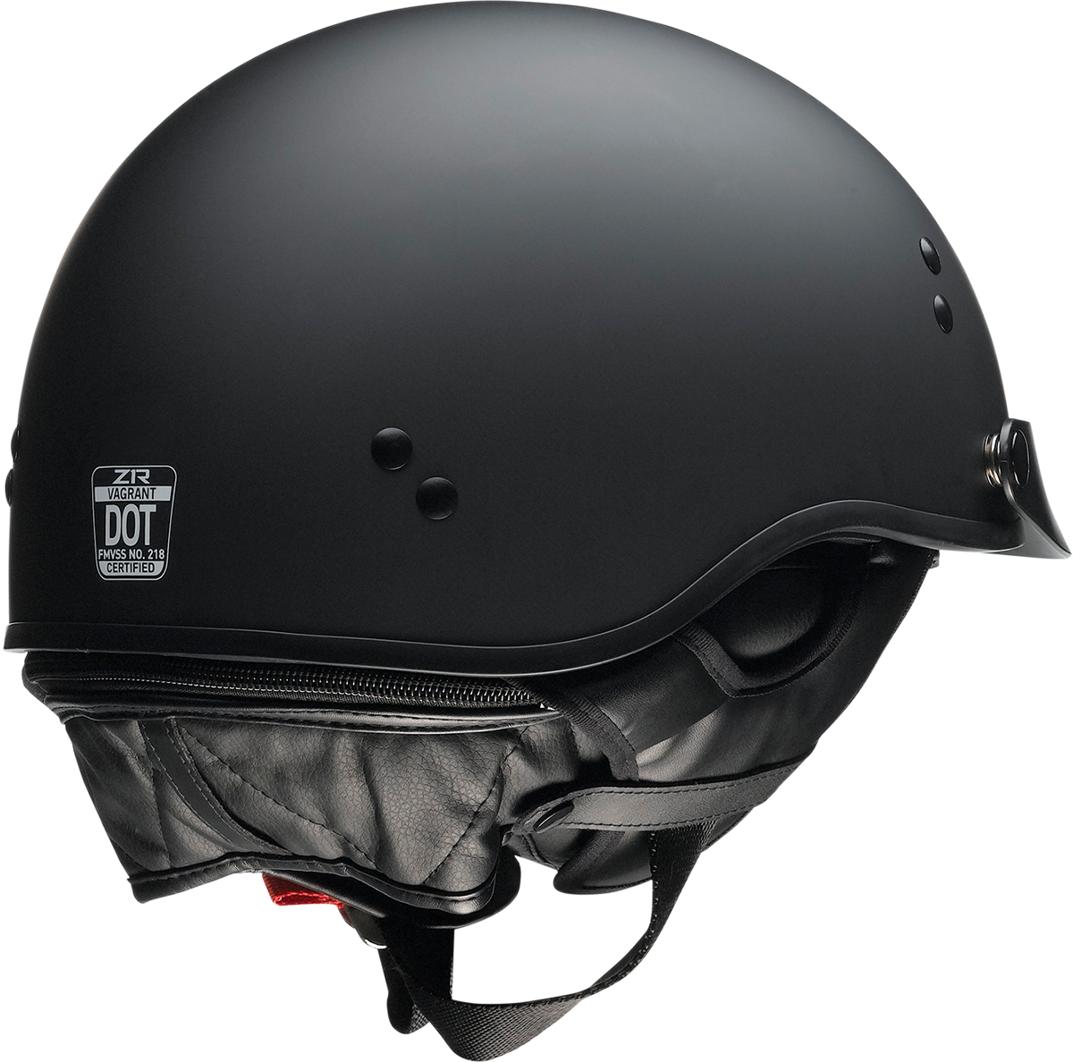 Z1R, Z1R Vagrant NC Helmet in Flat Black - Extra Small (Part Number 0103-1372)