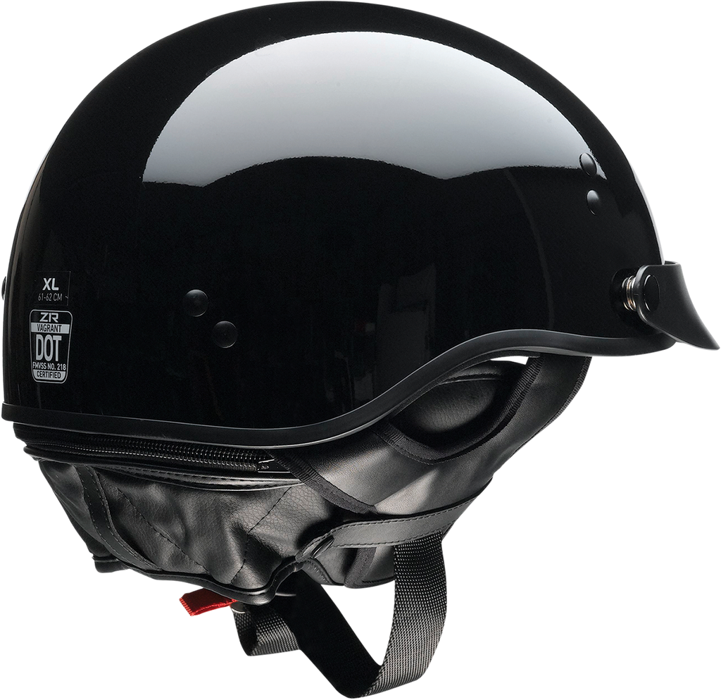 Z1R, Z1R Vagrant NC Helmet - Black, Large - Part Number 0103-1369