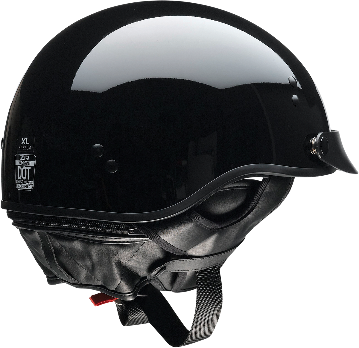 Z1R, Z1R Vagrant NC Helmet - Black, Large - Part Number 0103-1369