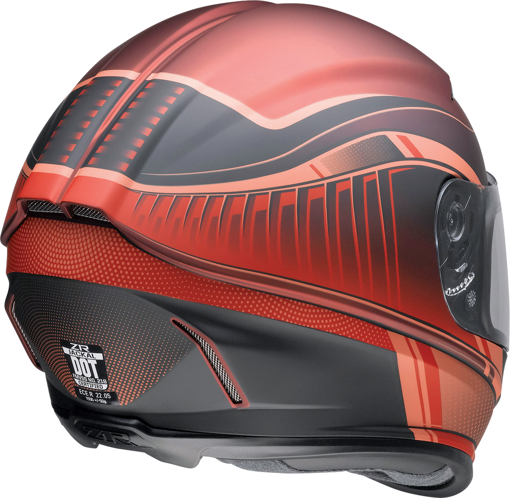Z1R, Z1R Jackal Helmet Dark Matter Red Small by Z1R – Advanced Safety & Comfort with Drop-Down Sun Visor