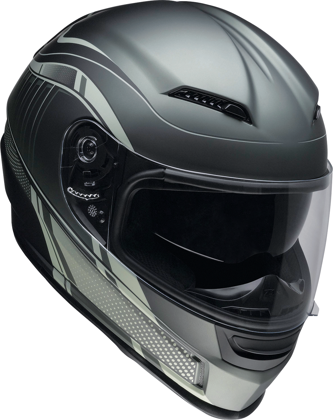 Z1R, Z1R Jackal Helmet Dark Matter Green XL 0101-14859 – Aerodynamic Motorcycle Helmet with Drop-down Sun Visor and Advanced Ventilation