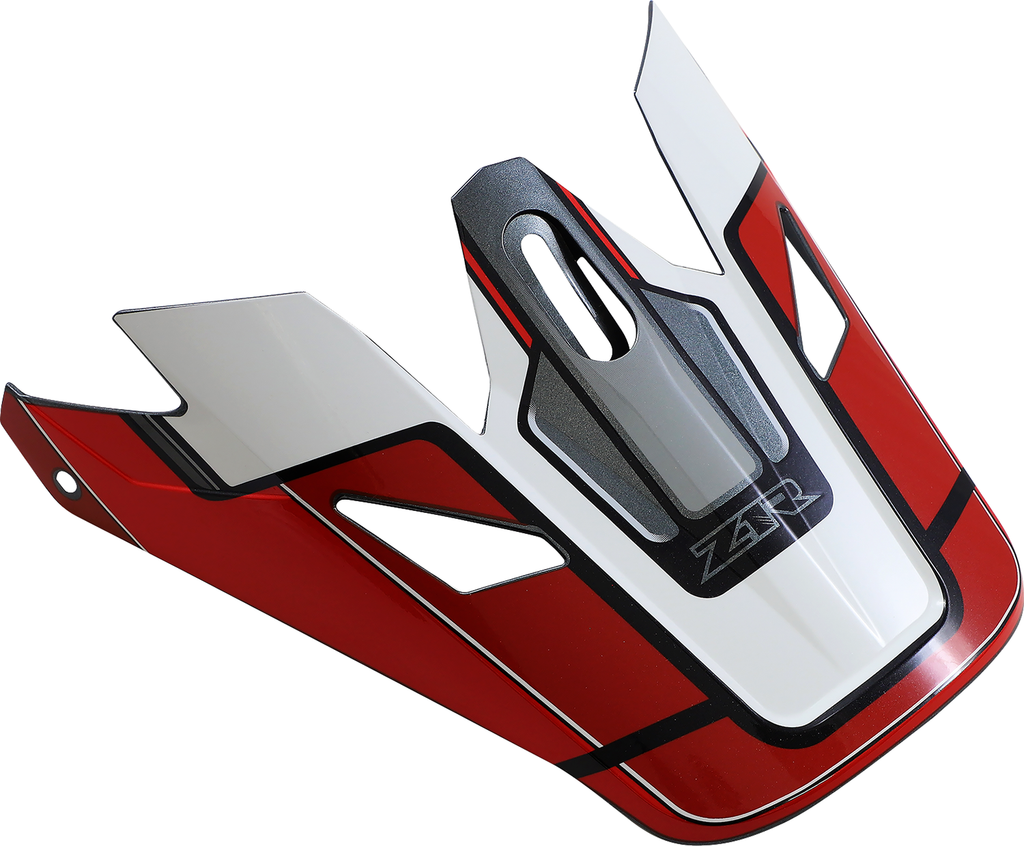 Z1R, Z1R Rise Visor Kit - MC - Red/Gray (Part Number 0132-1471) for Z1R Rise Helmets