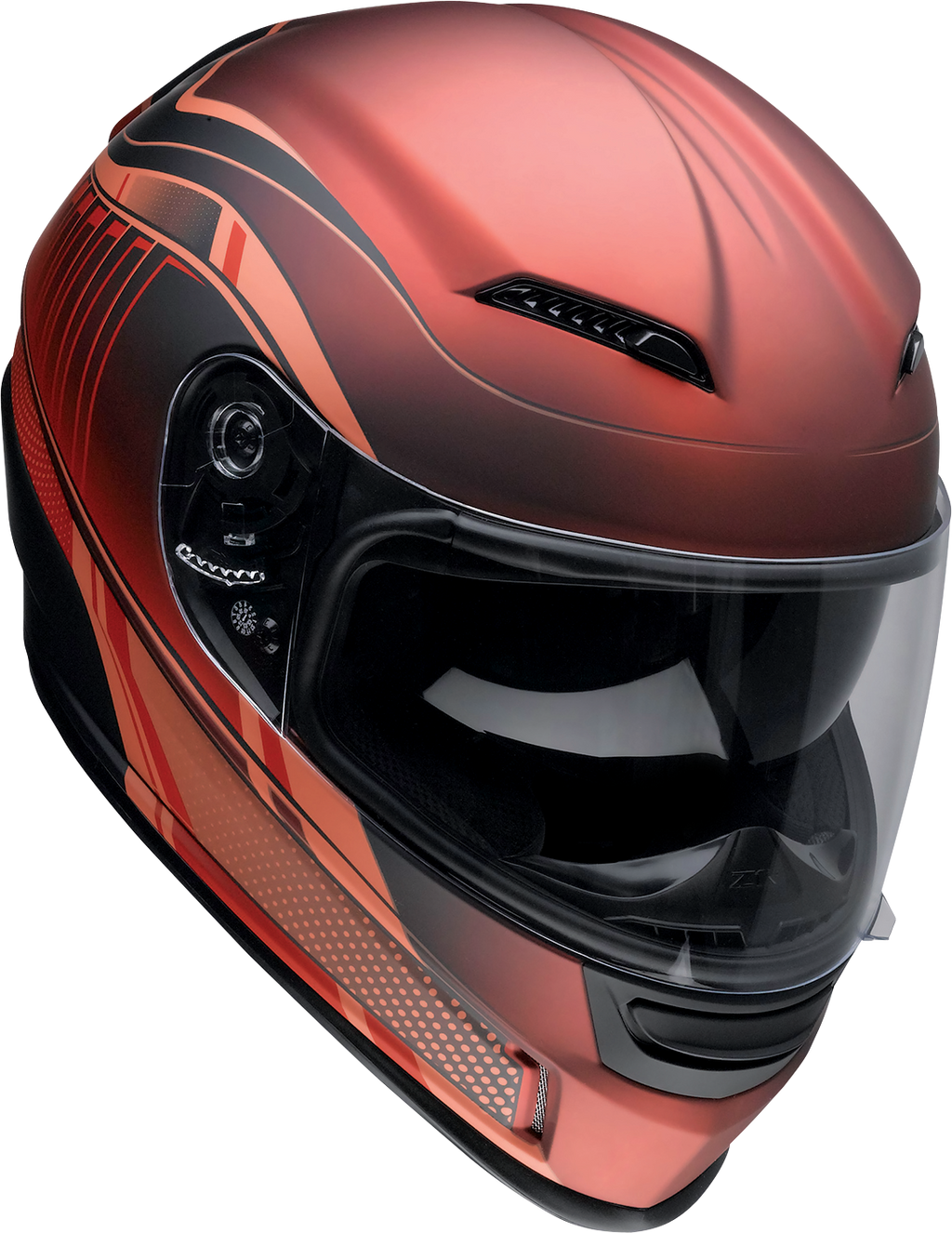 Z1R, Z1R Jackal Helmet Dark Matter Red Large - Injection-Molded Polycarbonate Shell, Drop-Down Sun Visor, and Advanced Ventilation by Z1R Part 0101-14851