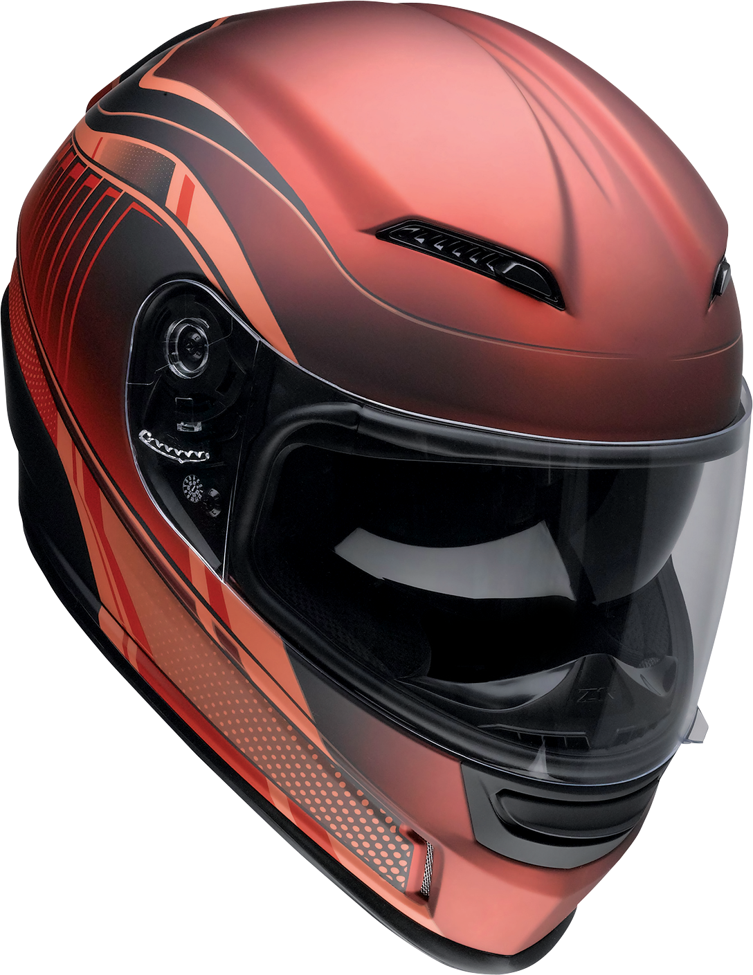 Z1R, Z1R Jackal Helmet Dark Matter Red Large - Injection-Molded Polycarbonate Shell, Drop-Down Sun Visor, and Advanced Ventilation by Z1R Part 0101-14851