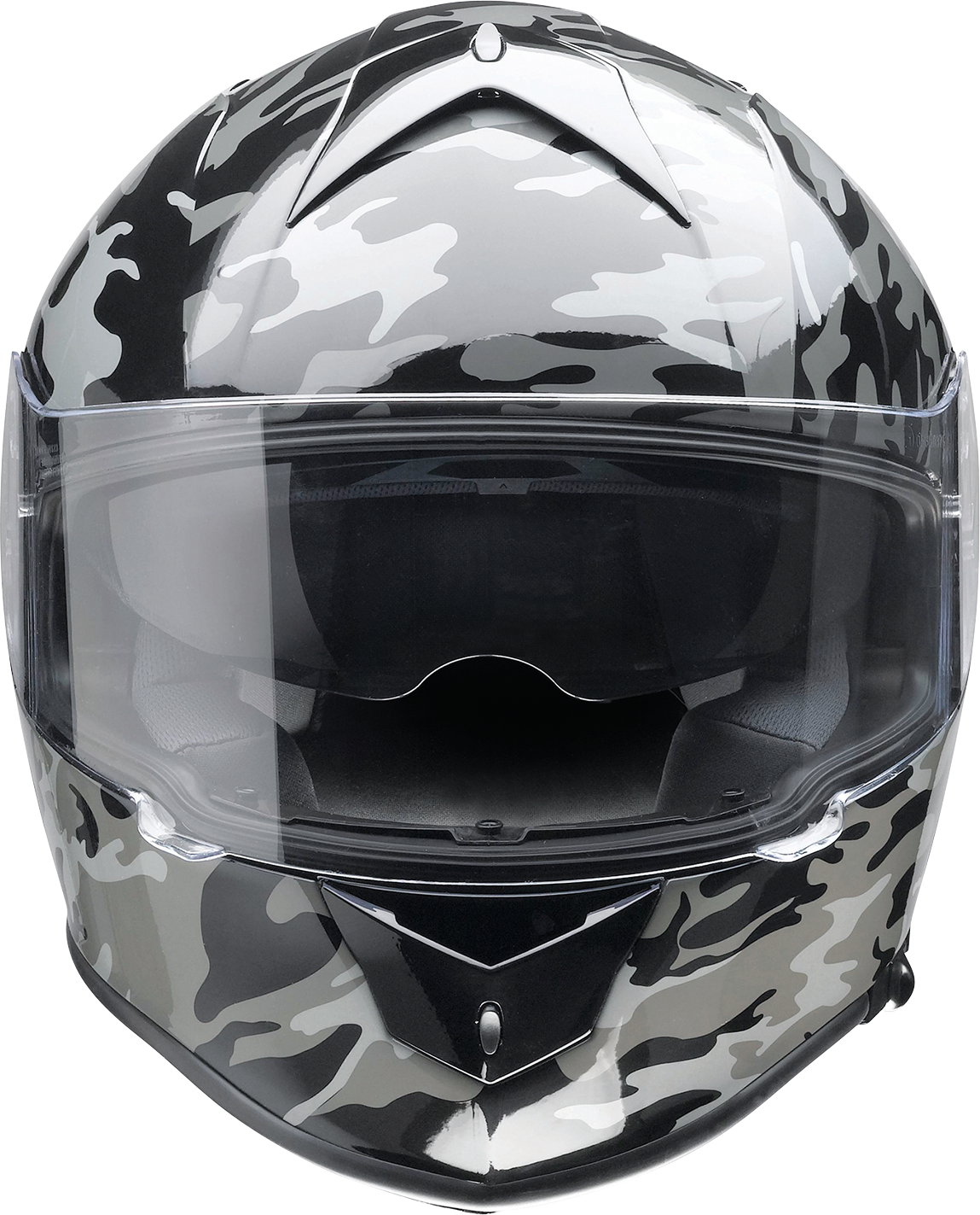 Z1R, Z1R Warrant Helmet - Camo Black/Gray, XS | Polycarbonate Shell, Drop-Down Sun Visor & Moisture-Wicking Liner