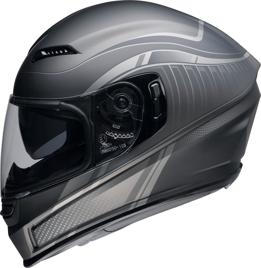 Z1R, Z1R Jackal Helmet Dark Matter Stealth Large 0101-14865 - Aerodynamic Polycarbonate Shell with Drop-down Sun Visor