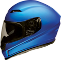 Z1R, Z1R Jackal Helmet Satin Blue Medium - Injection-Molded Polycarbonate Shell with Drop-Down Sun Visor