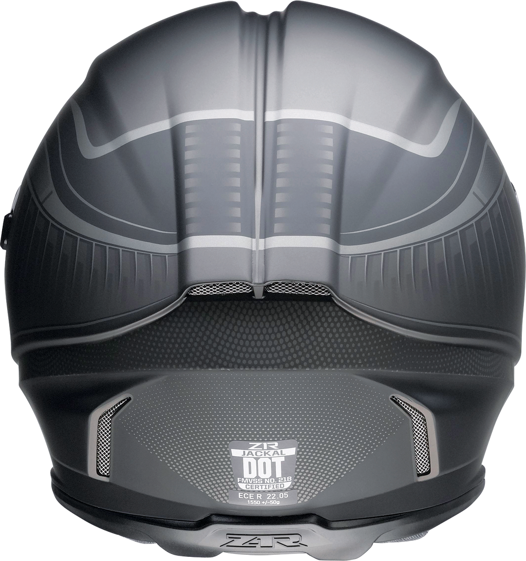 Z1R, Z1R Jackal Helmet Dark Matter Stealth Large 0101-14865 - Aerodynamic Polycarbonate Shell with Drop-down Sun Visor