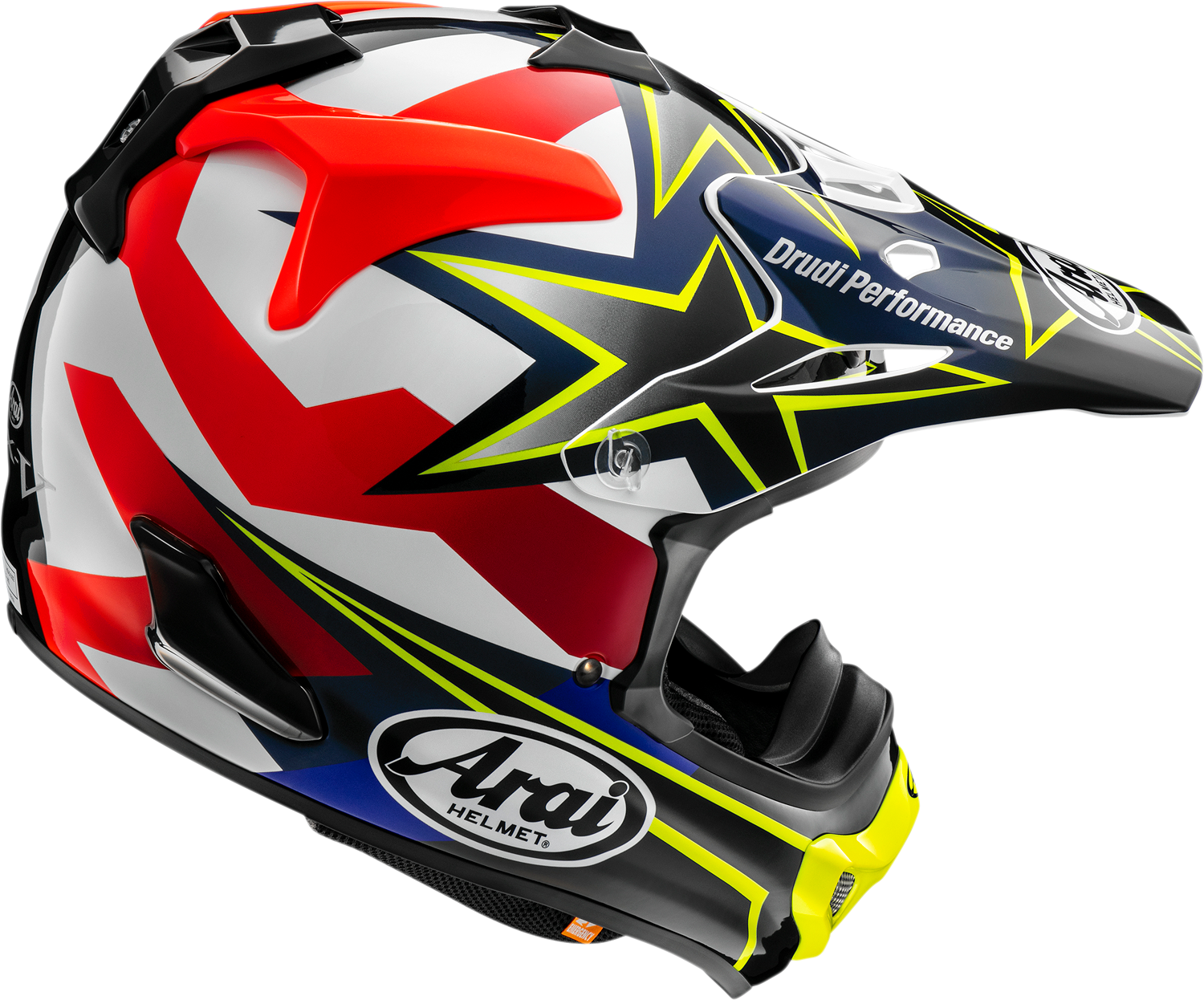 ARAI HELMETS, ARAI Helmets VX-Pro4 Stars & Stripes Yellow Large - Part 0110-8204