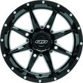 QuadBoss, QuadBoss Slicer 14x7 PowerSports Wheel with Black Center Caps