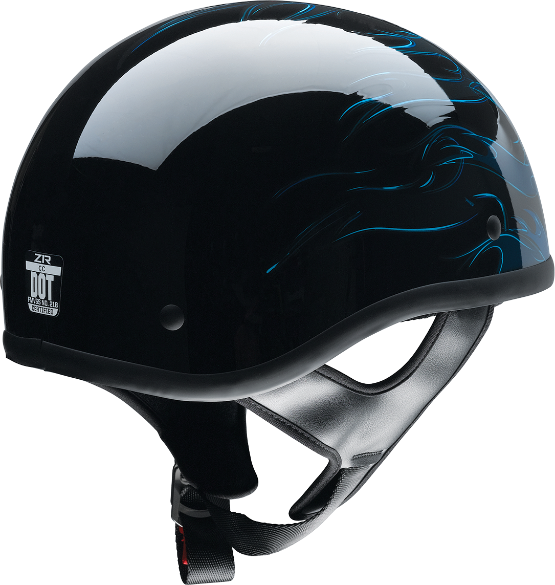 Z1R, Z1R CC Beanie Helmet - Hellfire Blue, Medium - Part Number 0103-1333