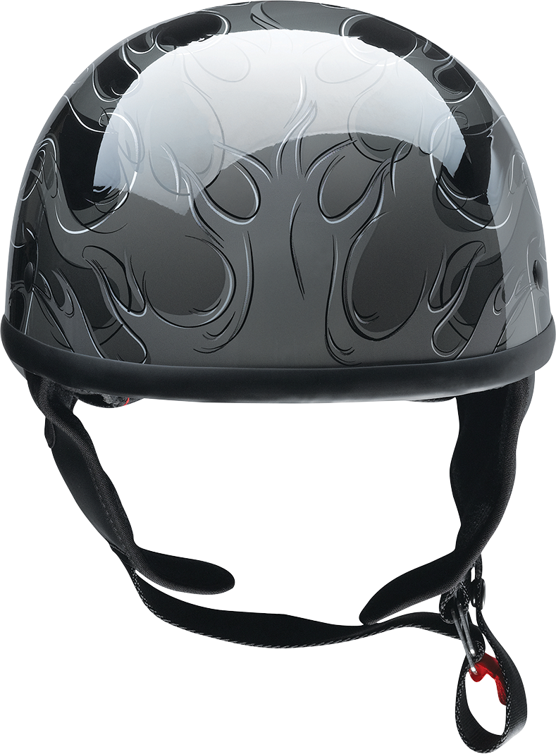 Z1R, Z1R CC Beanie Helmet - Hellfire Gray, XS - Injection-Molded Polycarbonate Shell, D-Ring Closure System