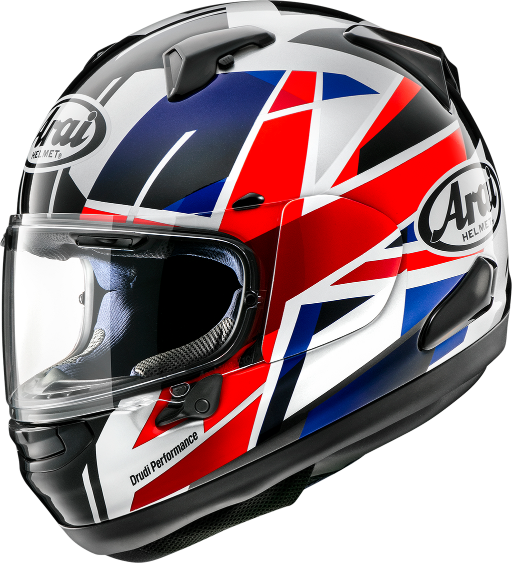 ARAI HELMETS, ARAI HELMETS Signet-X Helmet with VAS Shield System - Flag UK, XS (Part No. 0101-16191)
