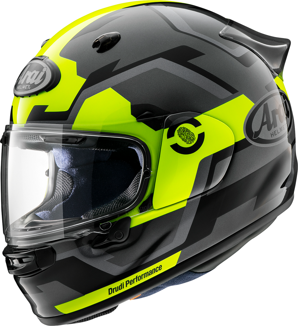ARAI HELMETS, ARAI HELMETS Contour-X Helmet with Face Shield - Fluorescent Yellow, XS (Part No. 0101-16061)