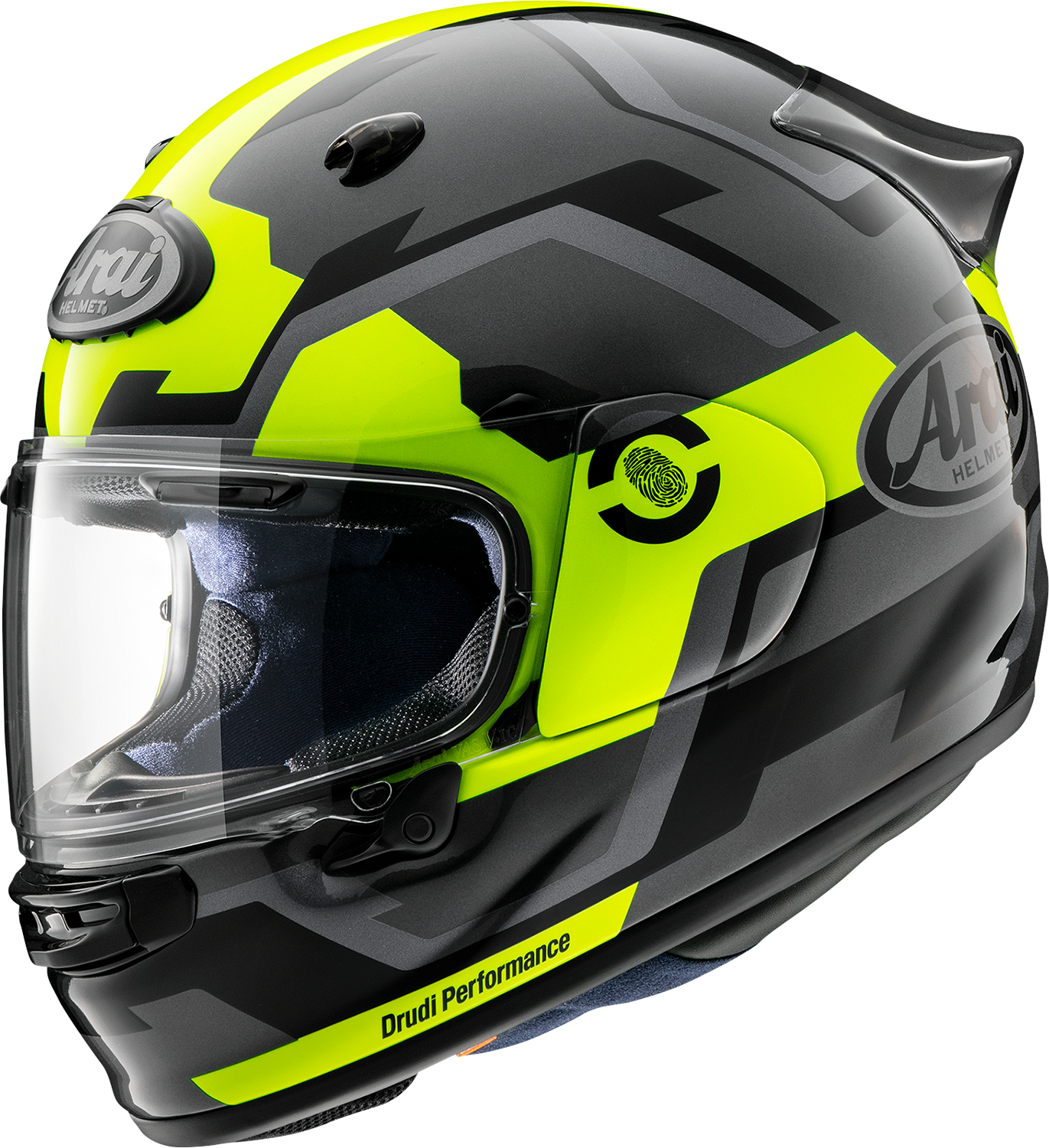 ARAI HELMETS, ARAI Helmets Contour-X Helmet - Face Shield - Fluorescent Yellow Large 0101-16064