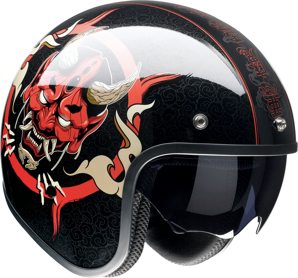 Z1R, Z1R Saturn Helmet - Devilish Gloss Black/Red Medium (Part No. 0104-2878)