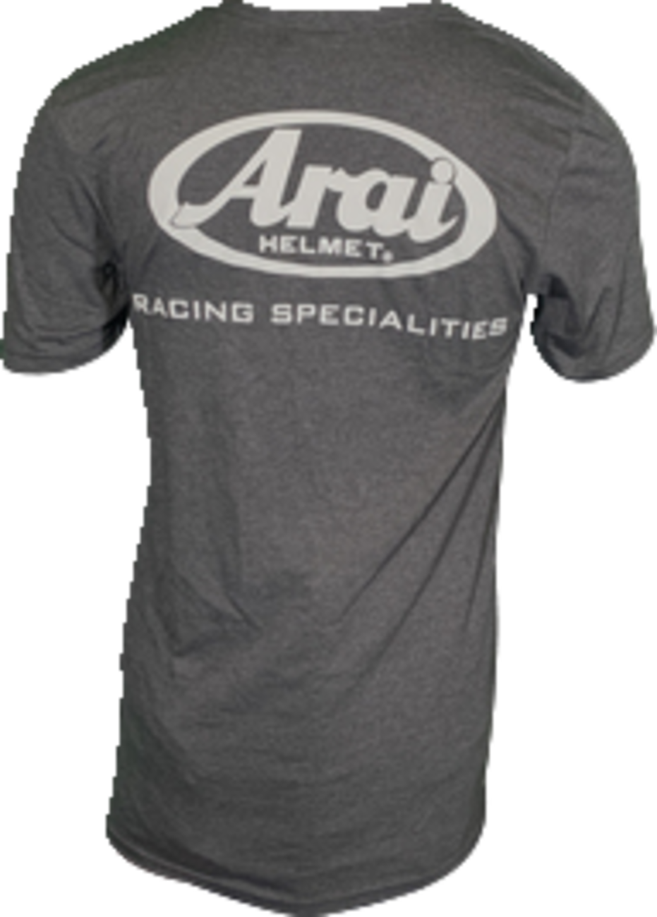 ARAI HELMETS, ARAI Helmets Arai Helmet T-Shirt - Dark Heather Gray, Small - Part Number 121563