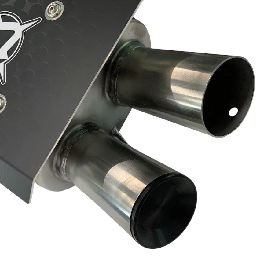 Aftermarket Assassins Stainless Slip-On Exhaust for RZR XP Turbo / Turbo S