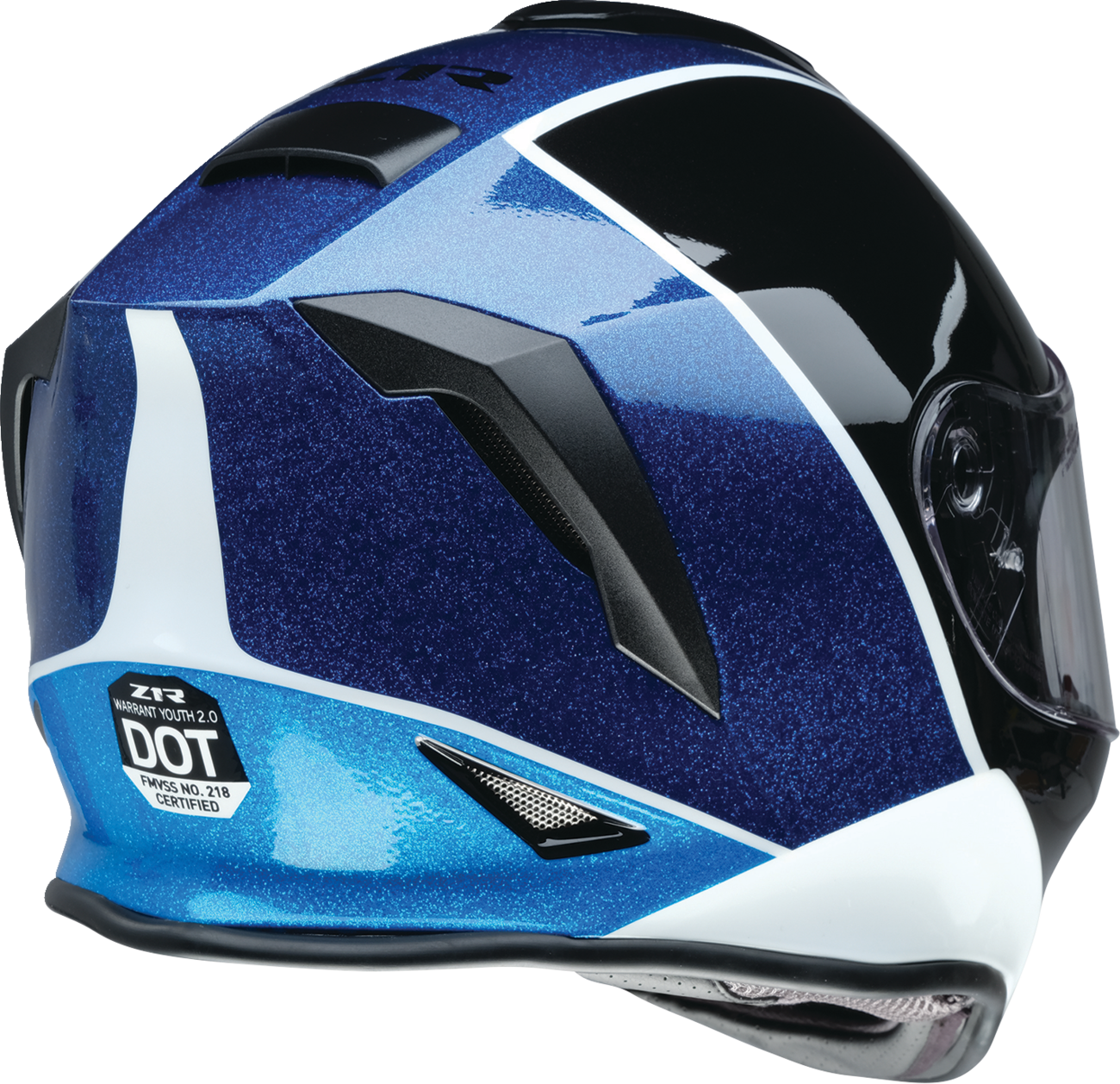 Z1R, Z1R Youth Warrant 2.0 Snow Helmet - Fresh Pow Purple/Blue Large (Part #0122-0140)