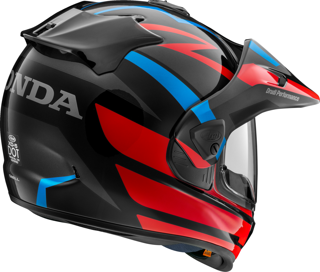 ARAI HELMETS, ARAI HELMETS XD-5 Helmet for Honda Africa Twin, Small - Red (Part #0140-0381)