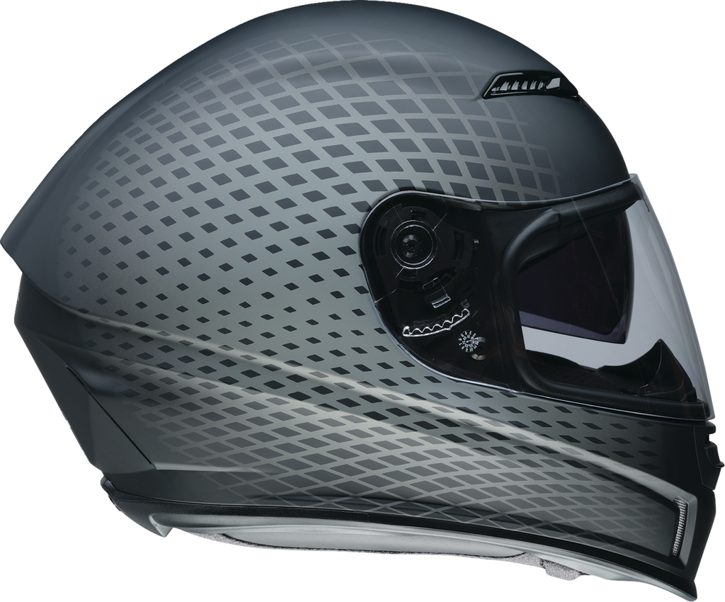 Z1R, Z1R Jackal Waveform Gray Helmet (Small) - Aerodynamic Design, Anti-Fog Shield, and Advanced Ventilation