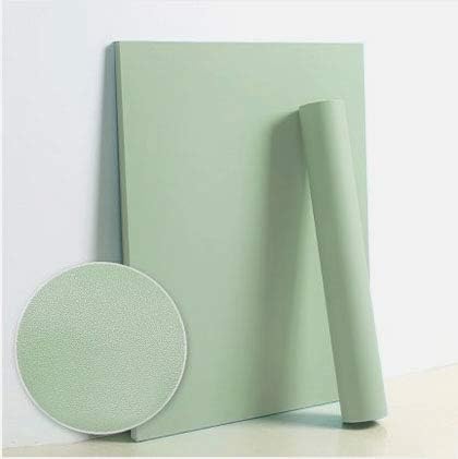 Dimoon 787''x17.7'' Green Peel and Stick Wallpaper Contact Paper Modern Self Adhesive Wall Paper Removable Renter Friendly Textured Solid Color Shelf Cabinet Vinyl Roll (787''x17.7'',Light Green)