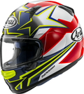 ARAI HELMETS, ARAI Helmets Regent-X Stars & Stripes Helmet - Small, Yellow with Advanced VAS Shield System