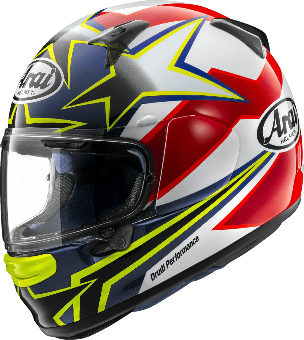 ARAI HELMETS, ARAI HELMETS Regent-X Helmet - Stars & Stripes - Yellow - 2XL 0101-17462