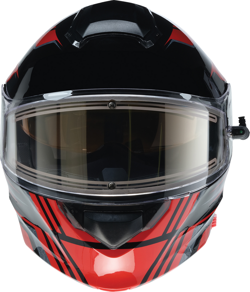 Z1R, Z1R Solaris 2.0 Helmet First Tracks Electric Dual Pane Shield Black/Red XS - Part 0120-0825