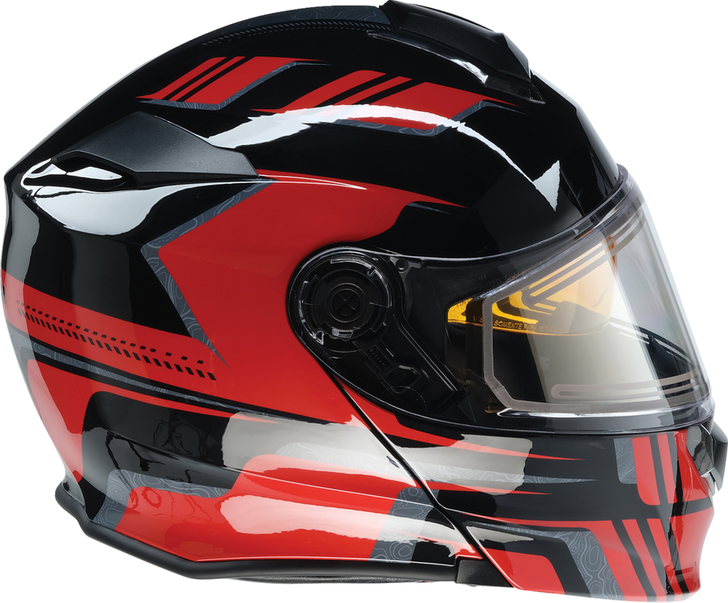 Z1R, Z1R Solaris 2.0 Helmet First Tracks Electric Dual Pane with Amber Sun Visor - Large by Z1R Part 0120-0828