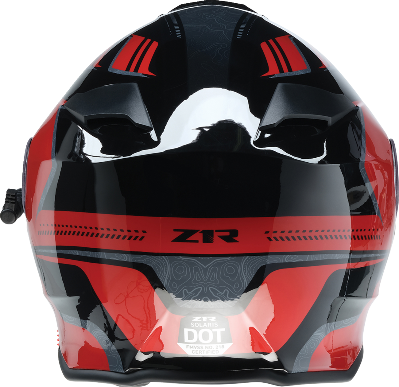 Z1R, Z1R Solaris 2.0 Helmet First Tracks Electric Dual Pane Shield XL - Black/Red