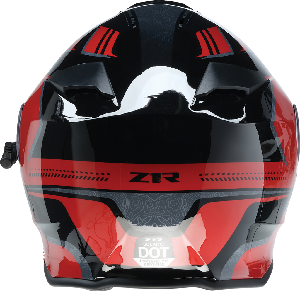 Z1R, Z1R Solaris 2.0 Helmet First Tracks Electric Dual Pane with Amber Sun Visor - Large by Z1R Part 0120-0828